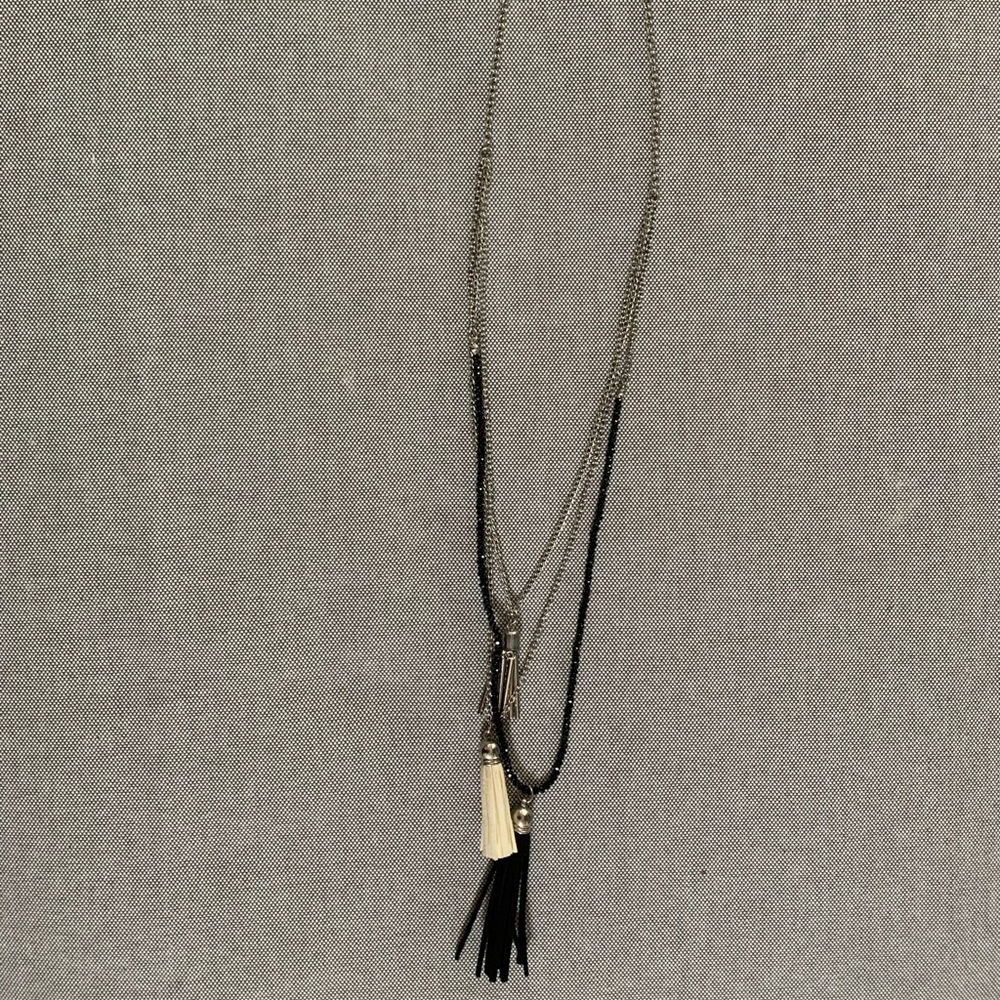 Long tassel necklace
